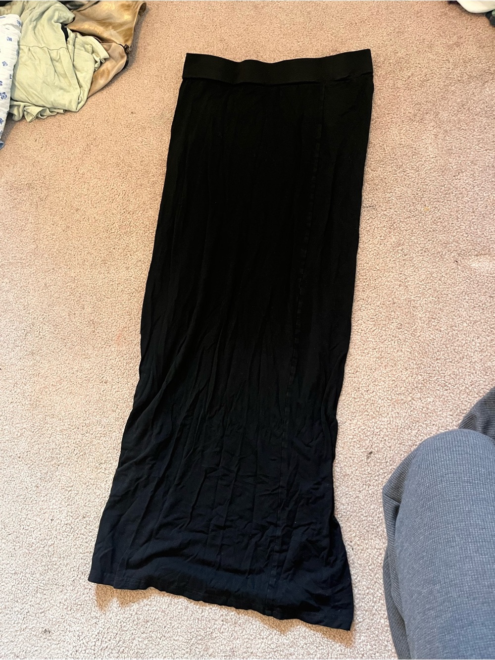 Black maxi skirt
